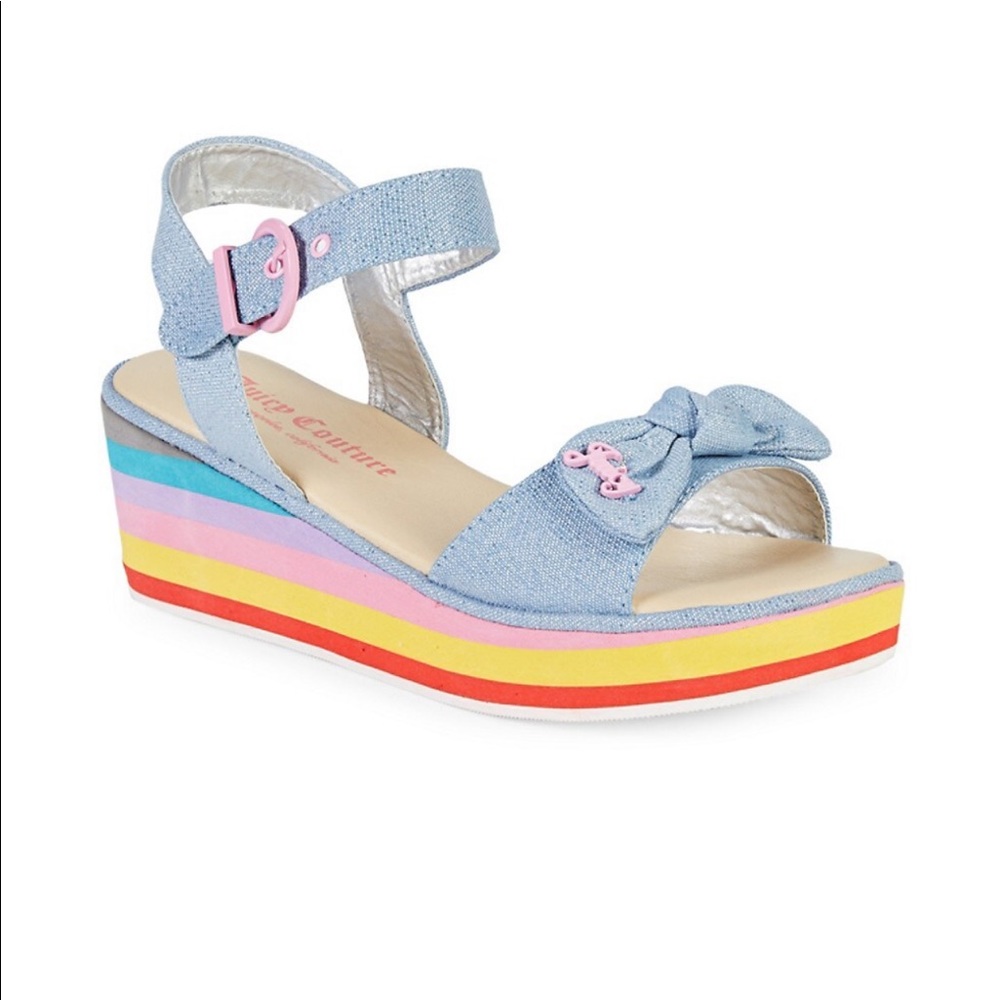 JUICY COUTURE RAINBOW little girls size 2 sandals